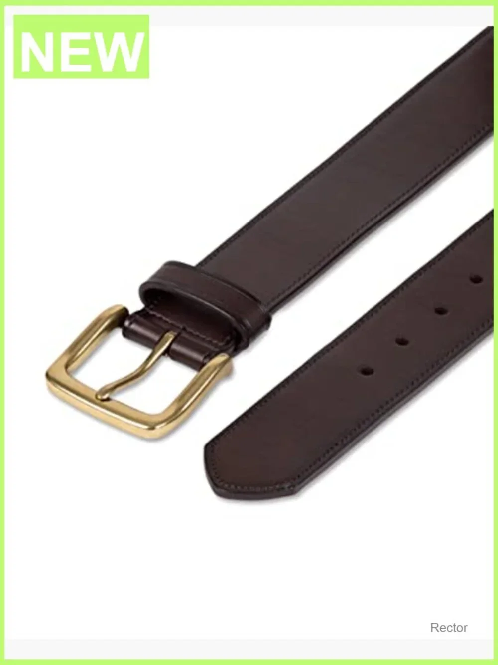 Men's Raw Edge Jean Belt Classic Buckle 1.6